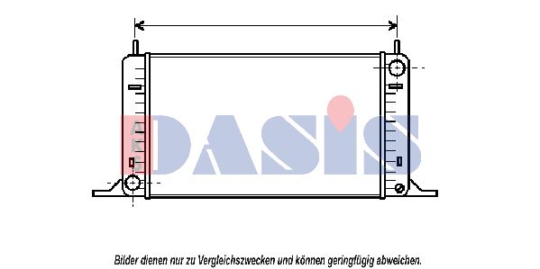 AKS DASIS radiatorius, variklio aušinimas 090570N